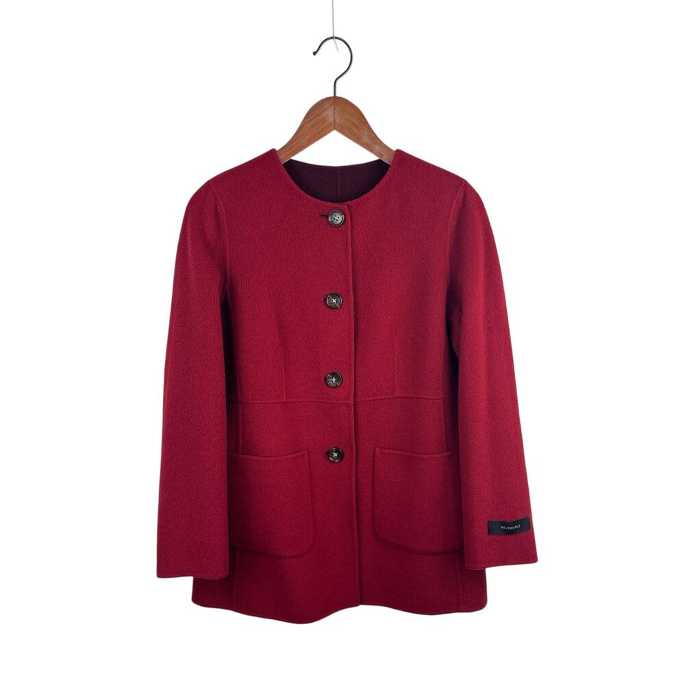 Talbots Reversible Wool Sweater Coat